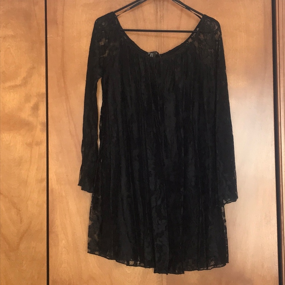 Black mini dress